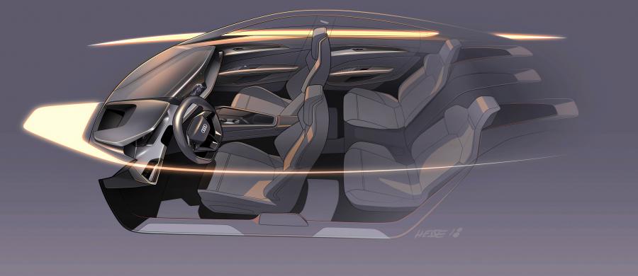 Эскиз Audi e-tron GT Concept 2018 года  (фото 45 из 69)